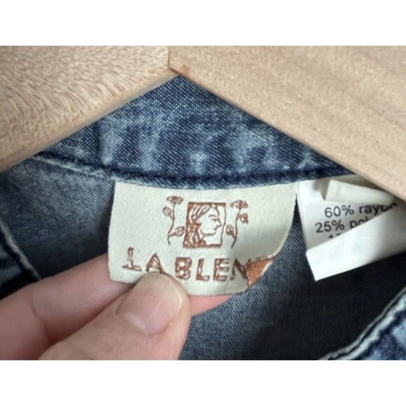 LA Blend Women’s M Boho Patchwork Multi-Pattern Vest - Picture 4 of 8